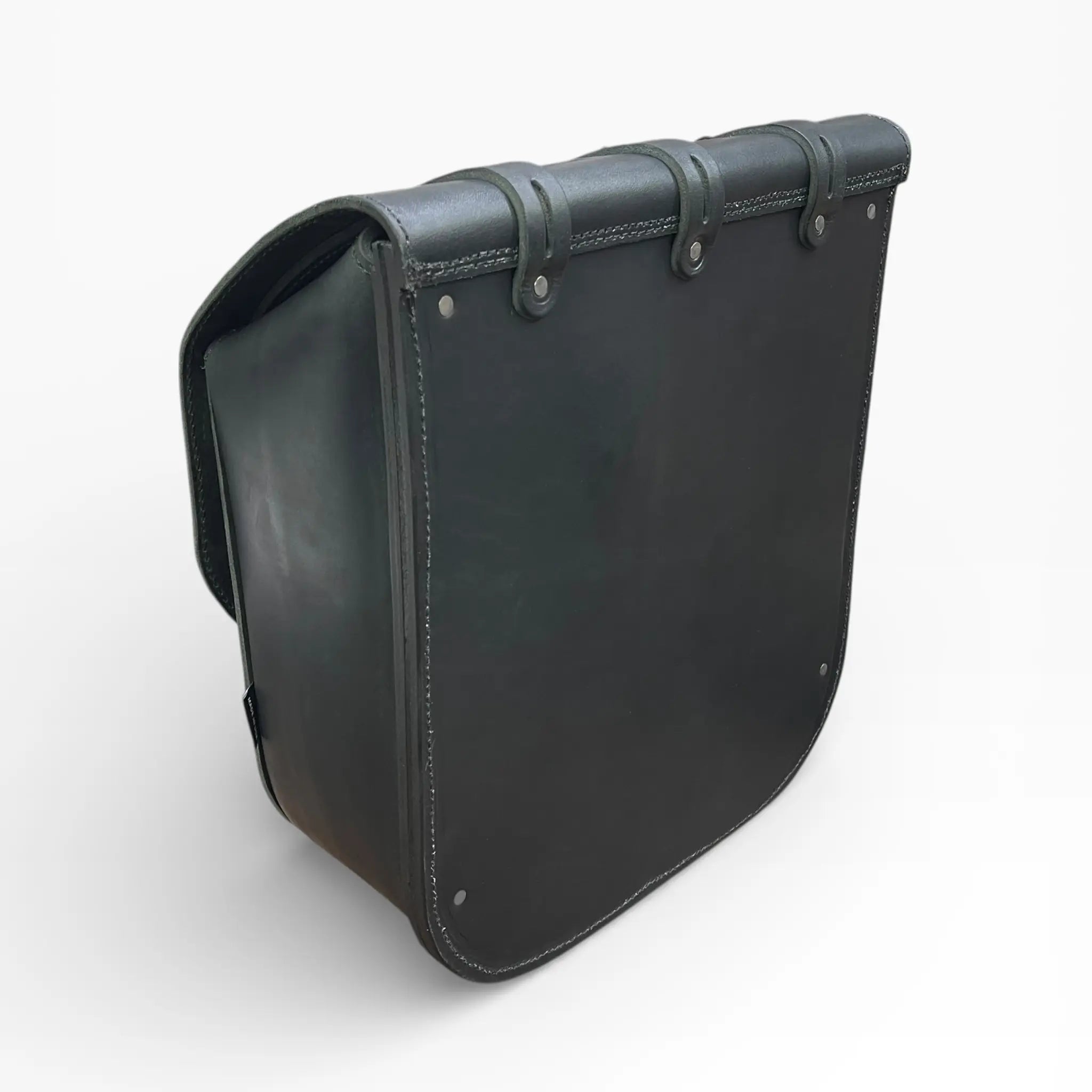 Universal Heavy Duty Leather Saddlebag - US02S (Solo Bag)