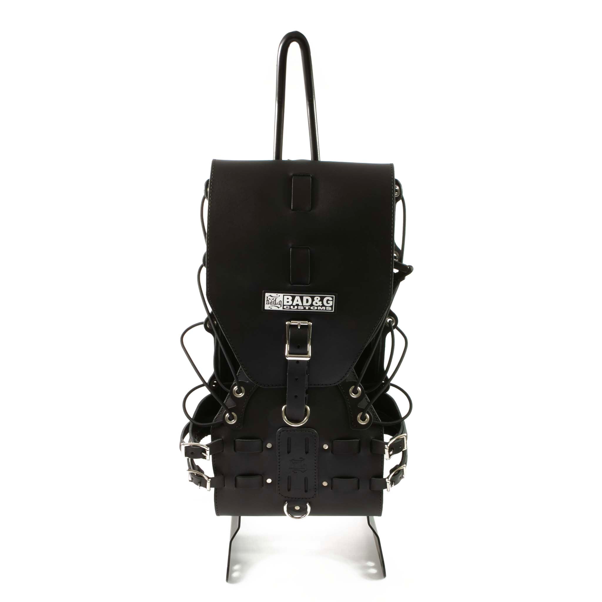 Leather mounting straps—set included for various sissy bar widths