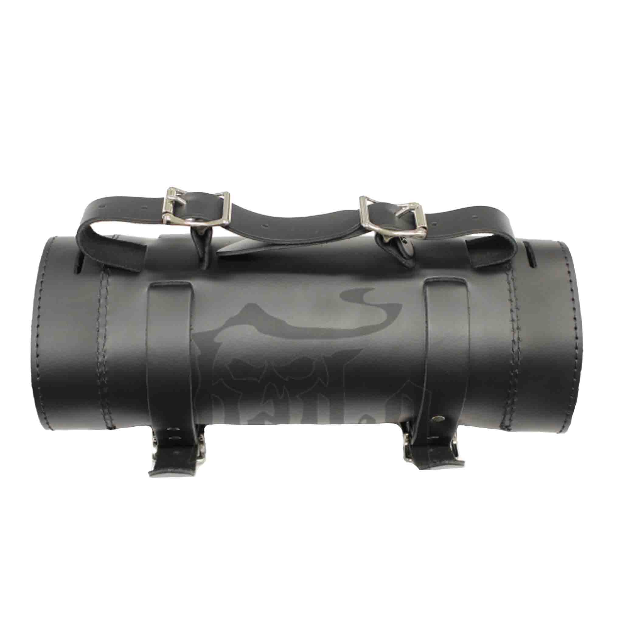 Upgrade your ride with the MT02 tool roll / fork bag. Hand crafted in USA with premium leather and top quality hardware. Durable and stylish, it's the perfect fit for your motorcycle.