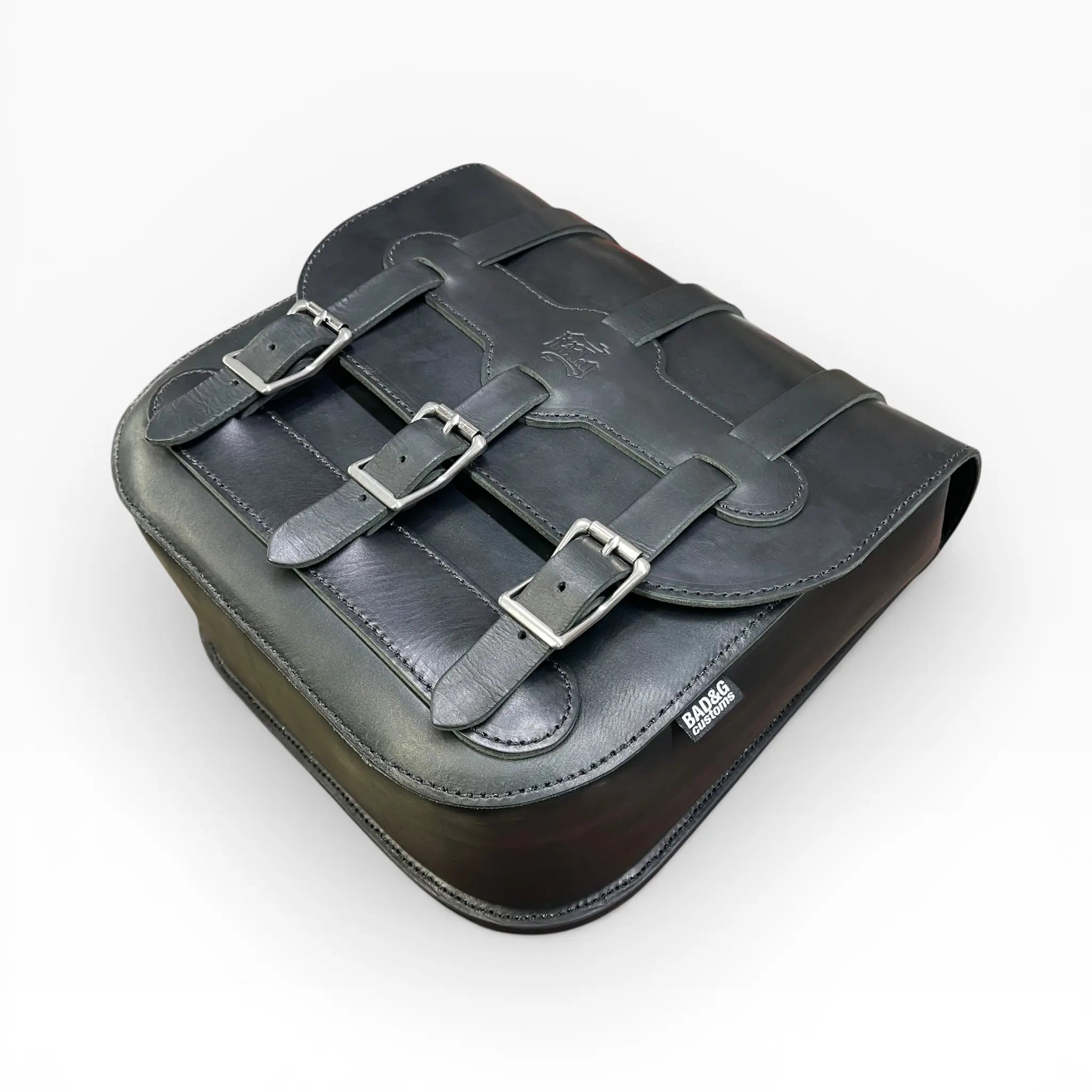 Universal Heavy Duty Leather Saddlebag - US02S (Solo Bag)