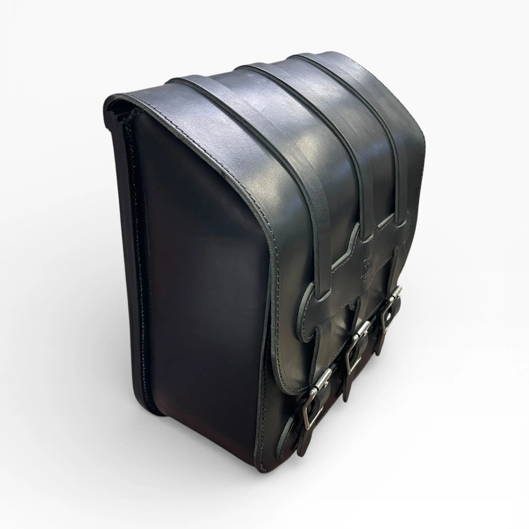 Universal Heavy Duty Leather Saddlebag - US02S (Solo Bag)