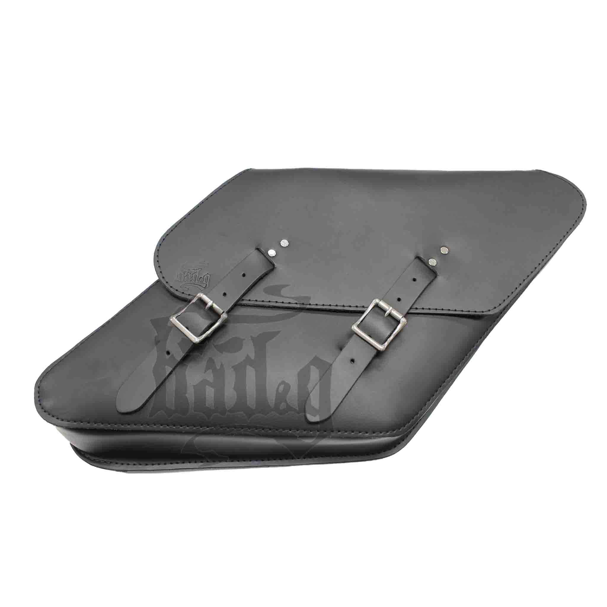 Upgrade your Harley-Davidson® Dyna with the DR051 Dyna Right Side Solo Bag. Hand crafted in USA with premium leather and top quality hardware. Durable and stylish, it's the perfect fit for your motorcycle.
